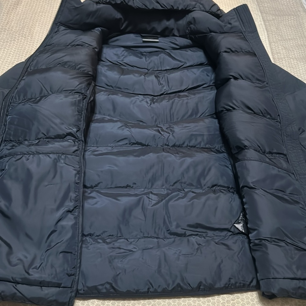 32 Degrees Women’s Puffer Jacket Hooded Blue Size M NWT - Picture 4 of 4